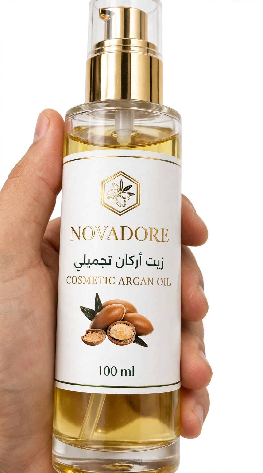 NOVADORE - زيت أركان تجميلي الأصلي 100% معصور على البارد - 100مل